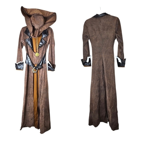 Deluxe 7pc Pirate Captain (Added Matching Skirt With Tassels) Size Large NWOT - Picture 10 of 14